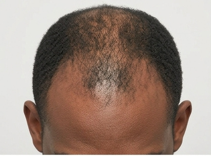 Before hair-restoration comparison, case 1
